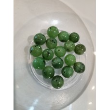 Бусина - Жадеит зеленый - 6мм - шарик - гладкий