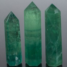 Кристалл из Флюорита (75-80 гр, Флюорит, Китай, Гладкий/Граненый, 75-80 мм, Зелёный)