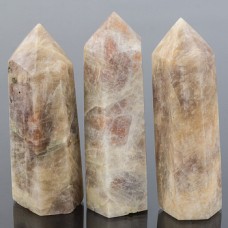 Кристалл из Лунного камня (50-60 гр, Лунный камень, Индия, Гладкий/Граненый, 55-60 мм, Миксовый)