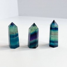 Кристалл из Флюорита (25-30 гр, Флюорит, Китай, Граненый, 45-50 мм, Зелёный)
