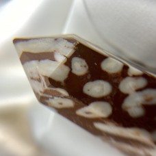 окаменелый кристалл 7см (индия) коричневый